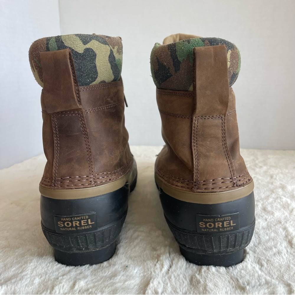 J. Crew X Sorel Cheyanne Tobacco Men's Boots Size 10.5 - Picture 4 of 9